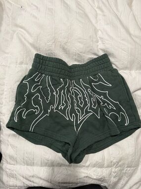 Darc Sport Dark Green Graphic Athletic Shorts